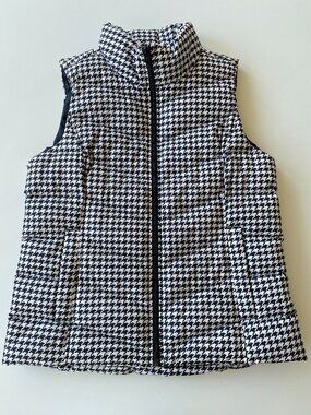 Lands' End Women's houndstooth puffer vest
